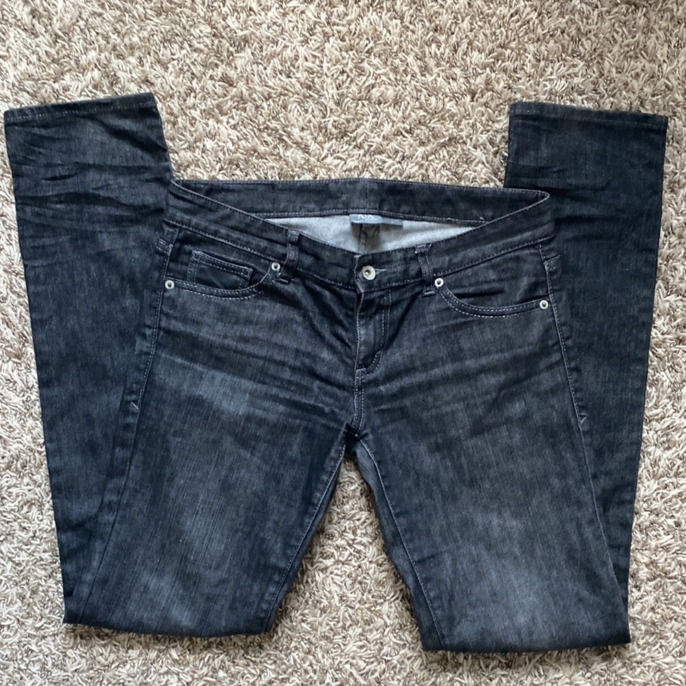Armani exchange black denim skinny jeans